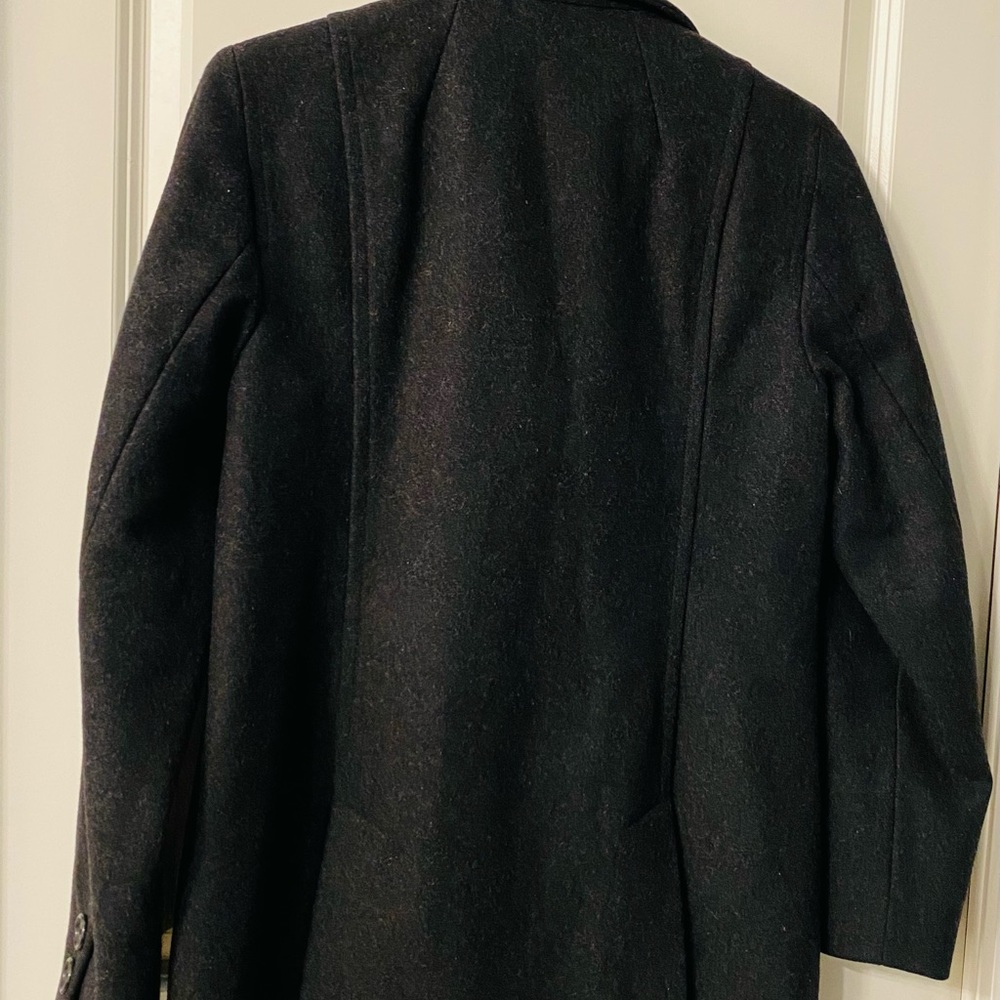 J.Crew J. Crew Women's Double Breasted Pea Coat Wool Charcoal Gray Classic - Picture 3 of 7